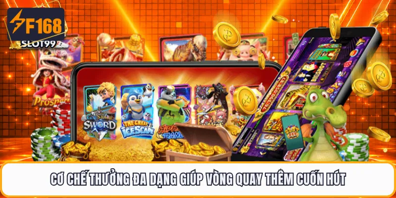 Cơ chế thưởng đa dạng giúp vòng quay thêm cuốn hút